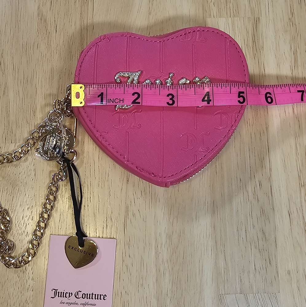 New✨️ Exclusive Juicy Couture Heart Coin Case - Picture 2 of 10